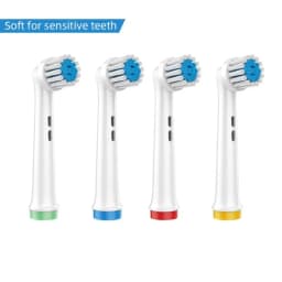 4PCS Dupont Bristle Electric Toothbrush Heads Whiten Teeth/Daily Clean/Precison Cleaning/Soft Care Teeth Function For Oral B
