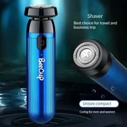 Mini Electric Shaver Compact Lightweight Portable Car Rechargeable Razor Speed Fast Low Noise Washable Self-Service Shaver