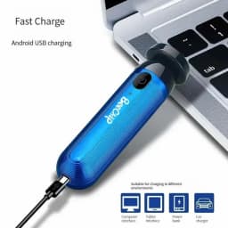 Mini Electric Shaver Compact Lightweight Portable Car Rechargeable Razor Speed Fast Low Noise Washable Self-Service Shaver