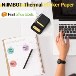 NiiMBOT B21 Round Sticker Labels Thermal Sticker Self-adhesive Waterproof  Label Paper For B1 B21 Niimbot Mini Portable Thermal