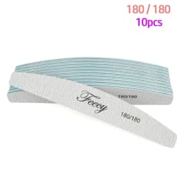10Pcs/Lot Nail File Buffer Double Side Nail Files Buffer 80/100/150/180/240 Grit Limas Trimmer Lime Nail Art Ongle Manicure Tool