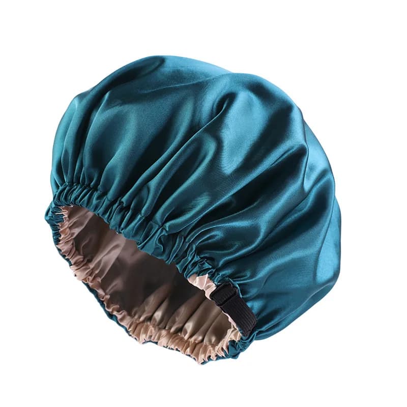 Large Satin Bonnet Silk Night Sleeping Cap Long Satin Bonnet With Head Tie Band Bonnet Edge Wrap For Women Hair