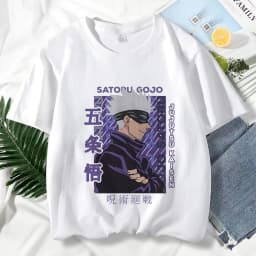 Japanese Anime Jujutsu Kaisen T Shirt for Men Gojo Satoru Print Graphic T Shirts Unisex Harajuku Fashion Casual Short Sleeve Tee