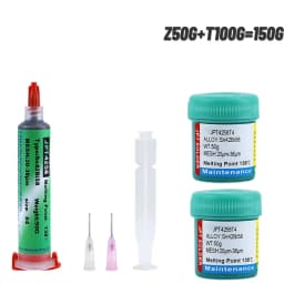 Sn42Bi58 SMD Welding Paste 138 ℃ Low Temperature Lead-free Syringe No Clean Solder Paste For Phone Component Repair