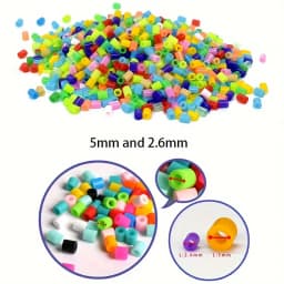 Fuse Beads Kit 24/48 colors 2.6MM 3D Pixel Puzzle Iron Beads Handmade Crafts Decor DIY Make Puzzle High Quality Melting Beads