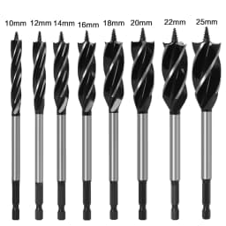 10mm-35mm Twist Drill Bit Set Wood Fast Cut Auger Carpenter Joiner Tool Drill Bit For Wood Cut Suit for woodworking