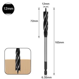 10mm-35mm Twist Drill Bit Set Wood Fast Cut Auger Carpenter Joiner Tool Drill Bit For Wood Cut Suit for woodworking