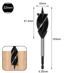 10mm-35mm Twist Drill Bit Set Wood Fast Cut Auger Carpenter Joiner Tool Drill Bit For Wood Cut Suit for woodworking