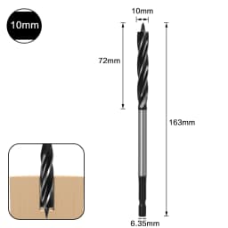 10mm-35mm Twist Drill Bit Set Wood Fast Cut Auger Carpenter Joiner Tool Drill Bit For Wood Cut Suit for woodworking