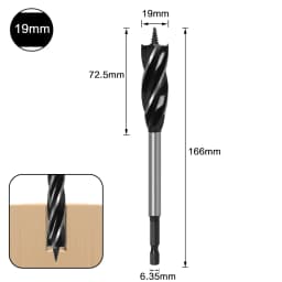 10mm-35mm Twist Drill Bit Set Wood Fast Cut Auger Carpenter Joiner Tool Drill Bit For Wood Cut Suit for woodworking