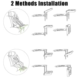 Foldable Car Accessories Support Pram Footrest Attachment Baby Foot Pedal Rest Holder Children Safety Seat Footrest Universal