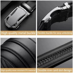 Fashion Business Men'S Belt Genuine Luxury Brand Belt Metal Buckle Belt High-Quality PU Leather Soft Belt With Cargo Pants Jeans