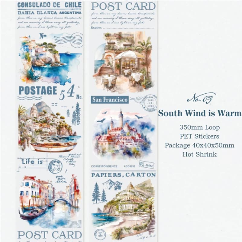 Yoofun 5x200cm Creative Flower PET Tape for Collage Junk Journal Scrapbooking diy Floral Card Palnner diy Masking Tape Stickers