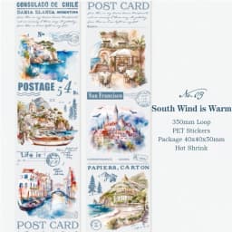 Yoofun 5x200cm Creative Flower PET Tape for Collage Junk Journal Scrapbooking diy Floral Card Palnner diy Masking Tape Stickers