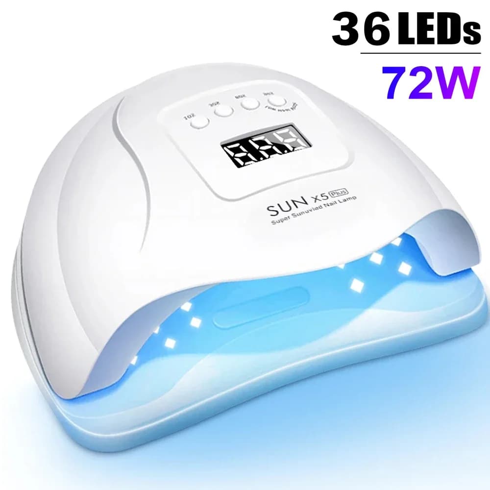 X19 MAX UV LED Nail Drying Lamp 320W Professional UV Nail Art Dryer Light for Gel Nails 72 Beads Fast Curing Gel Polish Lamp