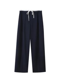 ZA TRAF Women's Double Layer Waist Chic Straight Pants Wide-legged Pants for Commuter Fashion Design Leisure Elegant Women's