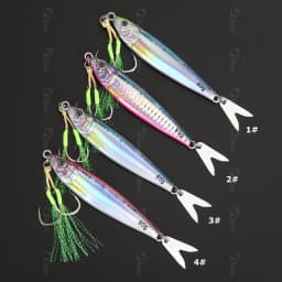 TOLU 2024 NEW 3D Printed Fast Sinking Metal Jig Lure 20g 30g 40g 60g 80g Saltwater Shore Casting Fishing Lure Vertical Metal Jig