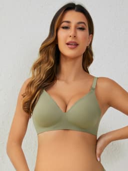 Front Open Nursing Bra Maternity Jelly Gel Laser Cutting Seamless Underwear Ultra Thin Breastfeeding Bra For Pregnant Women