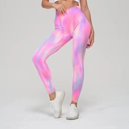 A Colorful Yoga Pants Aurora Sports Trousers Peach Hip Leggings