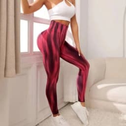 A Colorful Yoga Pants Aurora Sports Trousers Peach Hip Leggings