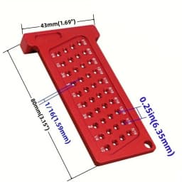 Woodworking Scribe Metric/Inch T-Square Hole Pocket Ruler Aluminum Line Drawing Gauge Carpenter Right Angle Protractor Layout