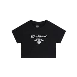 Badflood Korean Niche Brand Slim Fit Spicy Girl Short T-shirt High Waisted Minimalist Popular Top Sweet and Spicy Ins