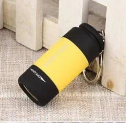 LED Micro Pocket Flashlight Portable USB Rechargeable Keychain Flashlight Waterproof Home Outdoor Hiking Camping Flashlight