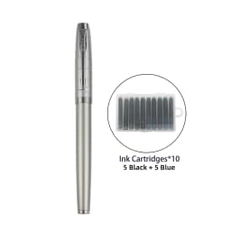 1 PC Fountain Pen, Stylish and Sturdy,Mechanical Feel,Metallic Touch,Luxury Pen,Professional Gunmetal Metal Pen,Gifting