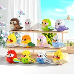 Moe Bird series building block toys assembly, table ornaments, children's educational toys, suitable for boys and girls Christma