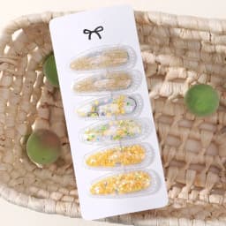 6pcs/set Kids Sequin BB Hair Clips Color Transparent Flowing Sand Bangs Hair Gripes Girl Cute Cartoon Baby Headwear Accessory