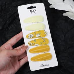 6pcs/set Kids Sequin BB Hair Clips Color Transparent Flowing Sand Bangs Hair Gripes Girl Cute Cartoon Baby Headwear Accessory