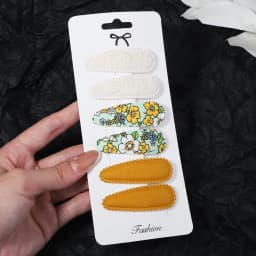 6pcs/set Kids Sequin BB Hair Clips Color Transparent Flowing Sand Bangs Hair Gripes Girl Cute Cartoon Baby Headwear Accessory
