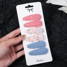 6pcs/set Kids Sequin BB Hair Clips Color Transparent Flowing Sand Bangs Hair Gripes Girl Cute Cartoon Baby Headwear Accessory