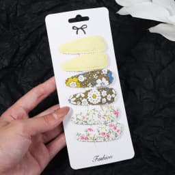 6pcs/set Kids Sequin BB Hair Clips Color Transparent Flowing Sand Bangs Hair Gripes Girl Cute Cartoon Baby Headwear Accessory