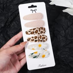 6pcs/set Kids Sequin BB Hair Clips Color Transparent Flowing Sand Bangs Hair Gripes Girl Cute Cartoon Baby Headwear Accessory