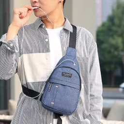 Fashionable and Trendy Lightweight Single Minimalist Shoulder Crossbody Bag for Men with Large Capacity for Leisure and Sports