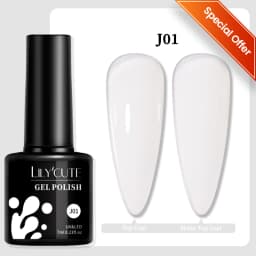 LILYCUTE 7ML Pink Glitter Nail Gel Polish Nude Natural Long Lasting Manicure Soak Off UV LED Nail Art Base Top Coat Gel Varnish