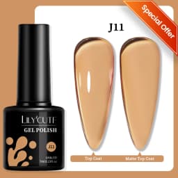 LILYCUTE 7ML Pink Glitter Nail Gel Polish Nude Natural Long Lasting Manicure Soak Off UV LED Nail Art Base Top Coat Gel Varnish