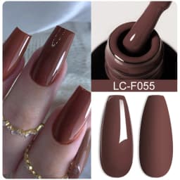 LILYCUTE 7ML Pink Glitter Nail Gel Polish Nude Natural Long Lasting Manicure Soak Off UV LED Nail Art Base Top Coat Gel Varnish