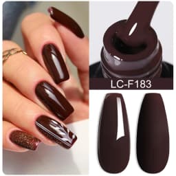 LILYCUTE 7ML Pink Glitter Nail Gel Polish Nude Natural Long Lasting Manicure Soak Off UV LED Nail Art Base Top Coat Gel Varnish