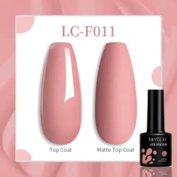 LILYCUTE 7ML Pink Glitter Nail Gel Polish Nude Natural Long Lasting Manicure Soak Off UV LED Nail Art Base Top Coat Gel Varnish