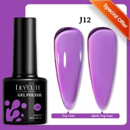 LILYCUTE 7ML Pink Glitter Nail Gel Polish Nude Natural Long Lasting Manicure Soak Off UV LED Nail Art Base Top Coat Gel Varnish