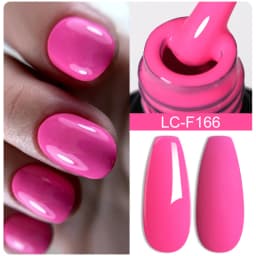 LILYCUTE 7ML Pink Glitter Nail Gel Polish Nude Natural Long Lasting Manicure Soak Off UV LED Nail Art Base Top Coat Gel Varnish