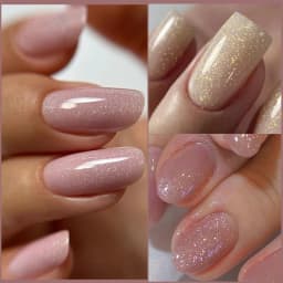 LILYCUTE 7ML Pink Glitter Nail Gel Polish Nude Natural Long Lasting Manicure Soak Off UV LED Nail Art Base Top Coat Gel Varnish