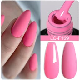 LILYCUTE 7ML Pink Glitter Nail Gel Polish Nude Natural Long Lasting Manicure Soak Off UV LED Nail Art Base Top Coat Gel Varnish