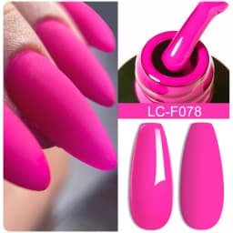 LILYCUTE 7ML Pink Glitter Nail Gel Polish Nude Natural Long Lasting Manicure Soak Off UV LED Nail Art Base Top Coat Gel Varnish