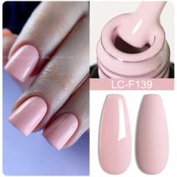 LILYCUTE 7ML Pink Glitter Nail Gel Polish Nude Natural Long Lasting Manicure Soak Off UV LED Nail Art Base Top Coat Gel Varnish