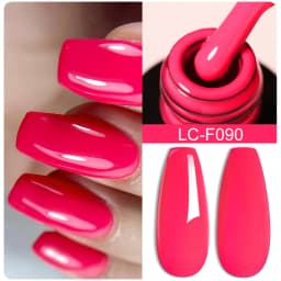 LILYCUTE 7ML Pink Glitter Nail Gel Polish Nude Natural Long Lasting Manicure Soak Off UV LED Nail Art Base Top Coat Gel Varnish
