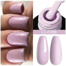 LILYCUTE 7ML Pink Glitter Nail Gel Polish Nude Natural Long Lasting Manicure Soak Off UV LED Nail Art Base Top Coat Gel Varnish