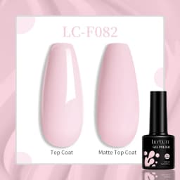 LILYCUTE 7ML Pink Glitter Nail Gel Polish Nude Natural Long Lasting Manicure Soak Off UV LED Nail Art Base Top Coat Gel Varnish